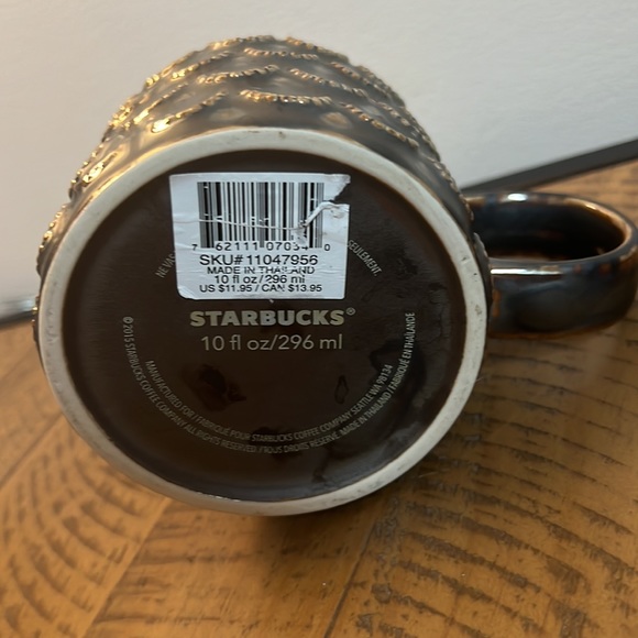Starbucks 2015 Golden Scales Anniversary coffee mug cup 10 ozs limited Edition - Picture 4 of 4